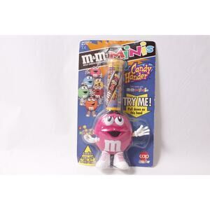 Vintage M&M's Minis Candy Handler Pink Nut by Cap Toys ~ 260331-WH 1056